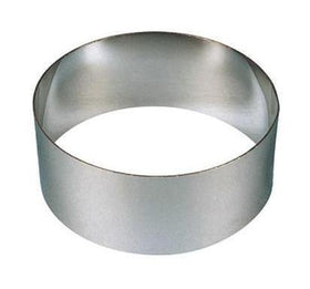 Forma rotund din inox, Ø12 cm, H 6 cm Forma rotund din inox Ø12