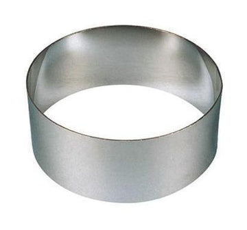 Forma rotund din inox, Ø12 cm, H 6 cm Forma rotund din inox Ø12