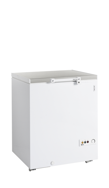 Lada congelator orizontala alba inox FR205SSL, 185 l Tefcold – lada congelator orizontala pentru produse congelate in restaurant si retail