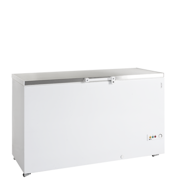 Lada congelator orizontala alba roti duble FR505ESL, 454 l Tefcold – lada congelator orizontala pentru produse congelate in restaurant si retail