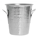 Frapiera inox cu manere, Ø21 x H20, finisaj lovituri de ciocan