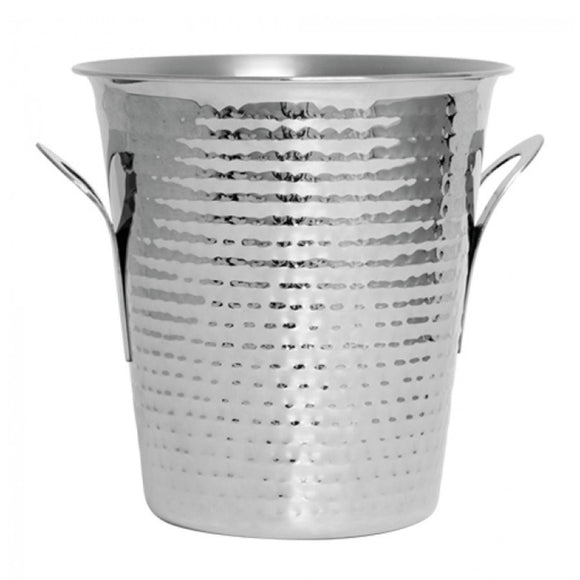 Frapiera inox cu manere, Ø21 x H20, finisaj lovituri de ciocan