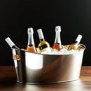 Frapiera ovala mare inox, 6 sticle, lucios, 53x33xH24 cm, 10 L Frapiera ovala mare din inox