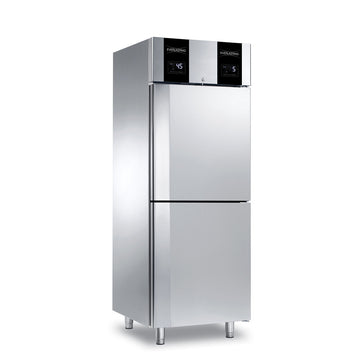 Frigider Congelator inox cu 2 zone, refrigerare congelare, GN 21, temperatura -2 10C -10 -22C , capacitate 2x300 Litri, 2...