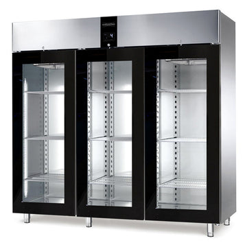 Frigider inox, GN 21, temperatura 2 10C, capacitate 2100 Litri, 3 usi sticla, functii HACCP, setare umiditate, Classic 2400