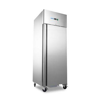 Frigider inox 700 Litri, GN 21, 08 C, agent frigorific ecologic R290, cu roti