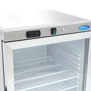 Frigider inox cu usa sticla, 08 C, 200 Litri
