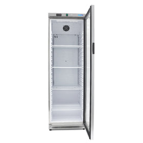 Frigider inox cu usa sticla, 08 C, 400 Litri