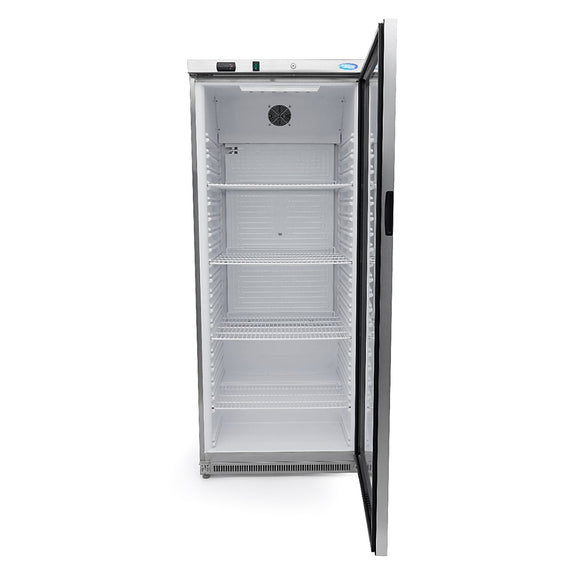 Frigider inox cu usa sticla, 08 C, 600 Litri
