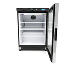 Frigider cu usa sticla, 08 C, 200 Litri, negru