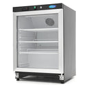 Frigider cu usa sticla, 08 C, 200 Litri, negru