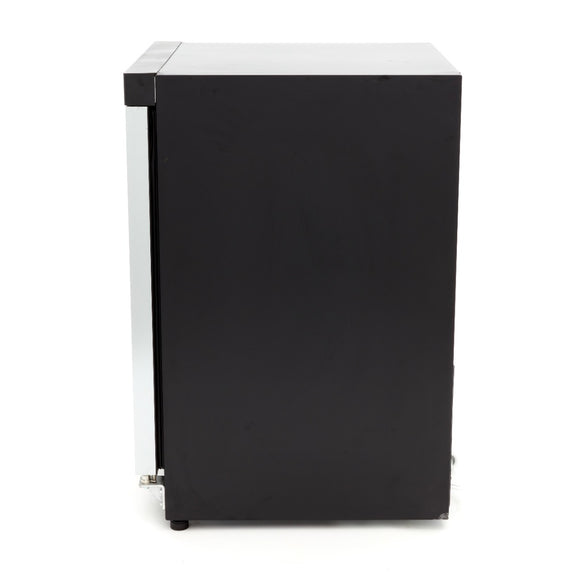 Frigider cu usa sticla, 08 C, 200 Litri, negru