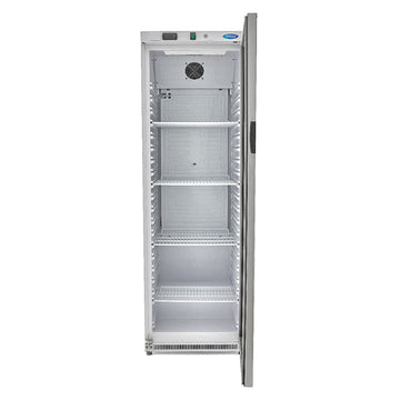 Frigider cu usa sticla, 08 C, 400 Litri, alb