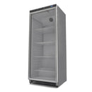 Frigider cu usa sticla, 08 C, 600 Litri, negru