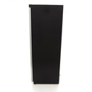 Frigider cu usa sticla, 08 C, 600 Litri, negru