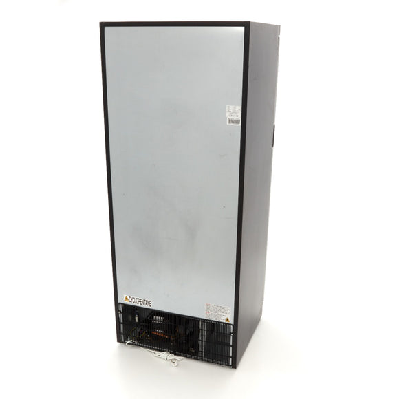 Frigider cu usa sticla, 08 C, 600 Litri, negru