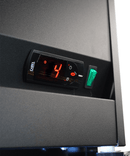 Frigider 3 usi sticla Combisteel IRM-1180R BL, detaliu afisaj digital temperatura