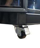 Frigider 3 usi sticla Combisteel IRM-1180R BL roti cu frana