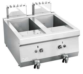 Friteuza 88Lt., alim. gaz, cu robinet evacuare, 6,46,4 kW, ATA - Italia