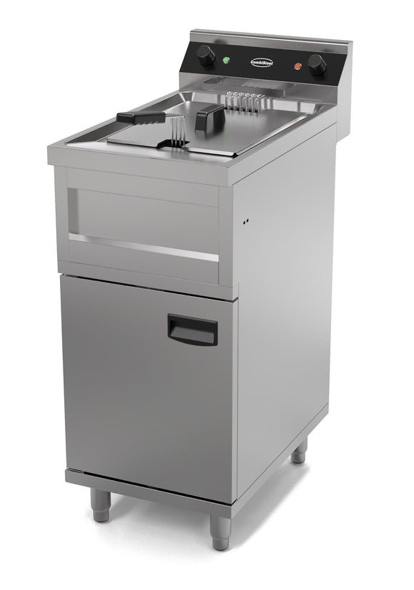 Friteuza electrica 12 Litri, baza cu dulap inchis, 6 kW