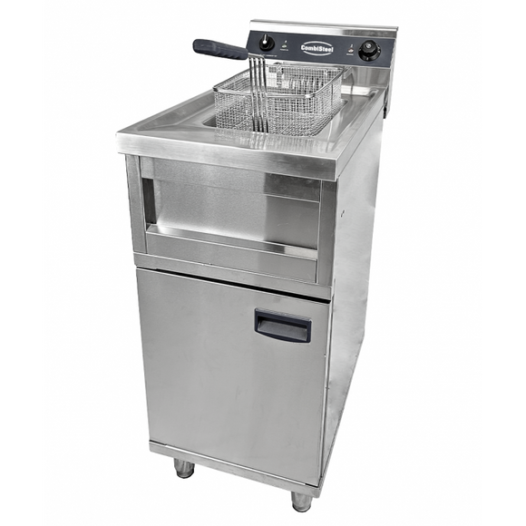 Friteuza electrica 12 Litri, baza cu dulap inchis, 9 kW