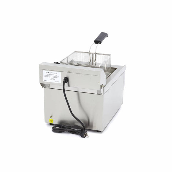 Friteuza electrica de banc, 16L, 1 cos, 230V, 3kW
