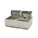 Friteuza electrica de banc, 2x6L, 2 cosuri, 230V, 5kW