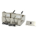 Friteuza electrica de banc, 2x6L, 2 cosuri, 230V, 5kW