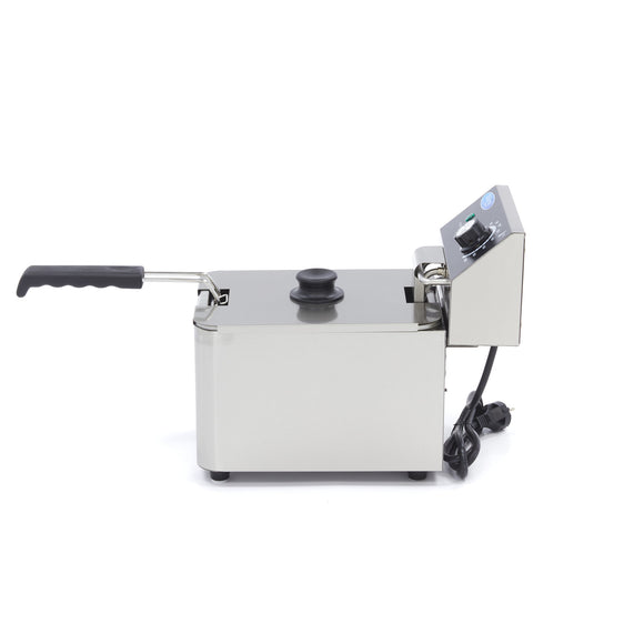 Friteuza electrica de banc, 8L, 1 cos, 230V, 2,5kW