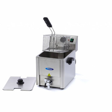 Friteuza electrica de banc, 8L, 1 cos, 230V, 3,25kW Poti prajii pana la 15