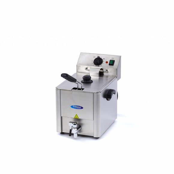 Friteuza electrica de banc, 8L, 1 cos, 230V, 3,25kW Poti prajii pana la 15