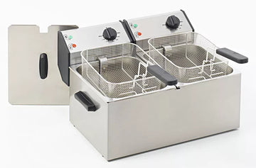 Friteuza electrica cu 2 cuve 2 x 8L, 2 x 230 V Friteuza electrica cu 2 cuve