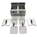 Friteuza cu inductie de banc, 2x8L, 2x3.5 kW