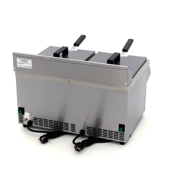 Friteuza cu inductie de banc, 2x8L, 2x3.5 kW