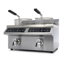 Friteuza cu inductie de banc, 2x8L, 2x3.5 kW
