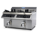 Friteuza cu inductie de banc, 2x8L, 2x3.5 kW