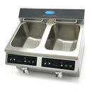 Friteuza cu inductie de banc, 2x8L, 2x3.5 kW