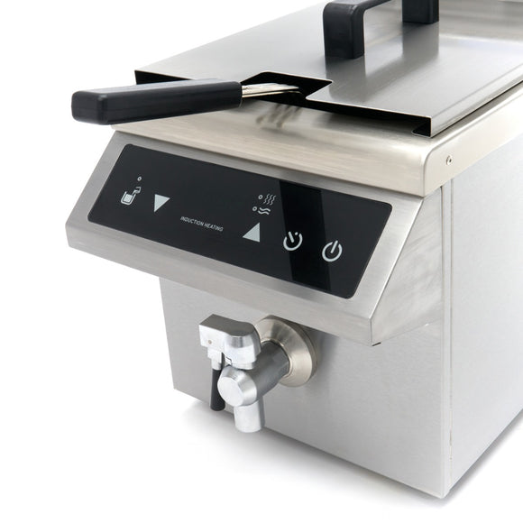 Friteuza cu inductie de banc , 8L, 3.5 kW Friteuza are o capacitate de