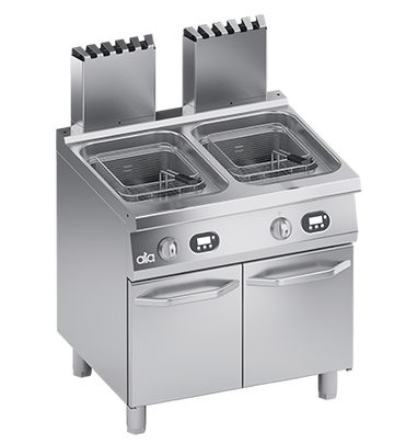 Friteuza pe gaz 2 x 15 Litri, baza inchisa, comenzi digitale - PERFORMANCE LINE, 30 kW