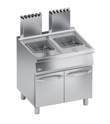 Friteuza pe gaz 2 x 15 Litri, baza inchisa - PERFORMANCE LINE, 30 kW