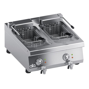 Friteuza profesionala dubla 2 x 11 Litri, electrica, 17,4 kW - ATA Italia