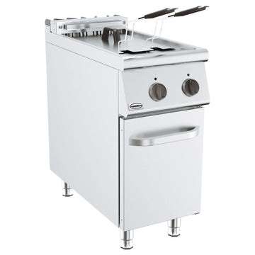 Friteuza profesionala inox, 22 Litri, alimentare electrica 380 V, robinet evaucare, putere 18 kW