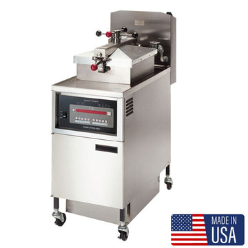 Friteuza profesionala sub presune 25 Litri, digital, sistem de filtrare, alimentare electrica 380 V, putere 13.5 kW