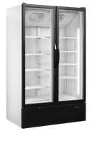 Vitrina frigorifica multideck alba FSC1202H, 652 l, +2/+10C, 2 usi Tefcold – vitrina frigorifica multideck pentru expunere produse in magazine