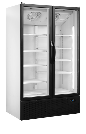 Vitrina frigorifica multideck alba FSC1202H, 652 l, +2/+10C, 2 usi Tefcold – vitrina frigorifica multideck pentru expunere produse in magazine