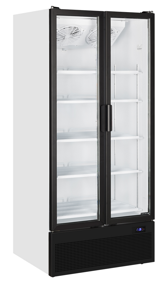 Vitrina frigorifica multideck alba VOC891, 535 l, +2/+10C, 2 usi Tefcold – vitrina frigorifica multideck pentru expunere produse in magazine