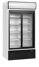 Vitrina frigorifica multideck alba FSC891SH, 524 l, +2/+10C, 2 usi glisante Tefcold – vitrina frigorifica multideck pentru expunere produse in magazine