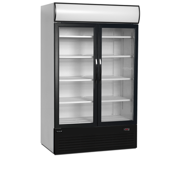 Vitrina frigorifica multideck alba FSC1202S, 645 l, +2/+10C, 2 usi Tefcold – vitrina frigorifica multideck pentru expunere produse in magazine