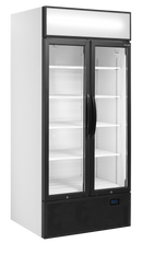 Vitrina frigorifica multideck alba FSC891H, 535 l, +2/+10C, 2 usi Tefcold – vitrina frigorifica multideck pentru expunere produse in magazine