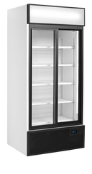 Vitrina frigorifica multideck alba FSC891SH, 462 l, +2/+10C, 2 usi glisante Tefcold – vitrina frigorifica multideck pentru expunere produse in magazine